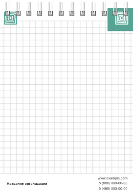 Вертикальные блокноты A6 - Квадраты Внутренний лист