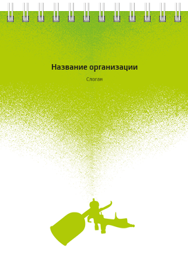 Вертикальные блокноты A6 - Краскопульт Передняя обложка